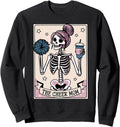 Exclusive Cheer Mom Skeleton Tarot Sweatshirt - Graphic Print Men Women - T-Shirt, Sweatshirt, Hoodie