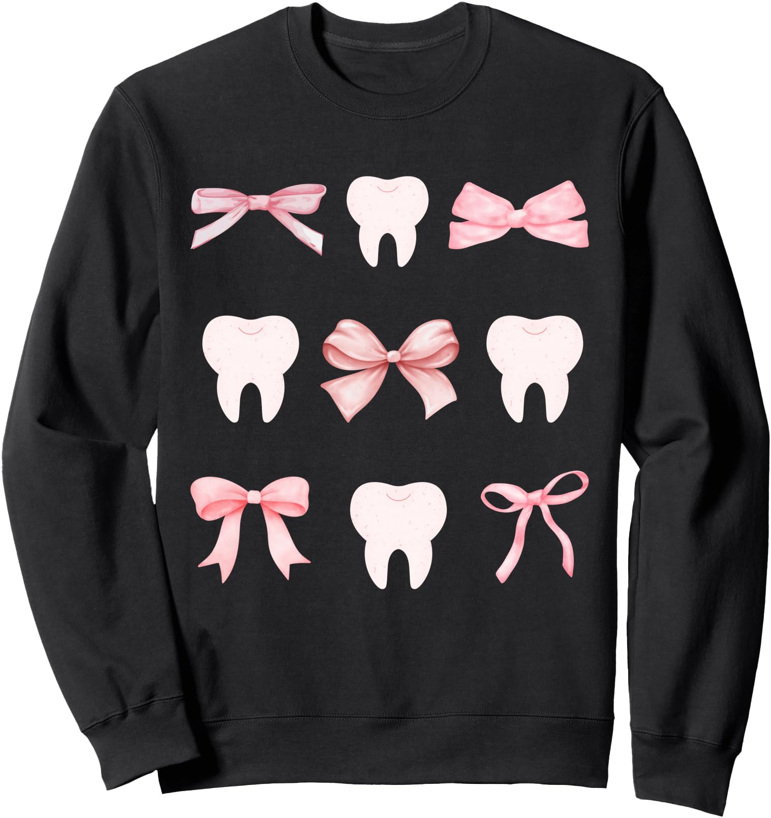 Authentic Girly Dental Crew Sweatshirt - Streetwear Style for Adults - T-Shirt, Sweatshirt, Hoodie