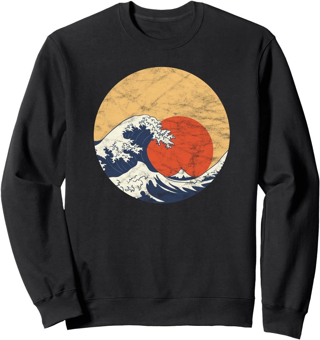 Original Great Wave Kanagawa Hokusai Hoodie - Custom Art Print for Adults - T-Shirt, Sweatshirt, Hoodie