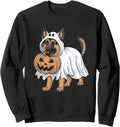 German Shepherd Ghost Dog Halloween Hoodie - Fun Novelty Design for Adults - T-Shirt, Sweatshirt, Hoodie