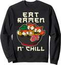 Authentic Japanese Anime Kawaii Ramen Hoodie - Minimalist Print for Adults - T-Shirt, Sweatshirt, Hoodie