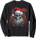 Handcrafted Skeleton Skull Santa T-Shirt - Casual Everyday Wear Men Women - T-Shirt, Sweatshirt, Hoodie