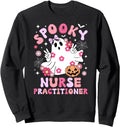Handcrafted Spooky Nurse Sweatshirt - Minimalist Print Men Women - T-Shirt, Sweatshirt, Hoodie