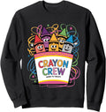 Exclusive Crayon Crew Art National T-Shirt - Fun Novelty Design for Adults - T-Shirt, Sweatshirt, Hoodie