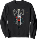Original Wild Skelton Riding Motor Bike T-Shirt - Graphic Print Men Women - T-Shirt, Sweatshirt, Hoodie