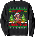 Chimpanzee Monkey Ugly Sweaters Santa T-Shirt - Graphic Print Unisex - T-Shirt, Sweatshirt, Hoodie