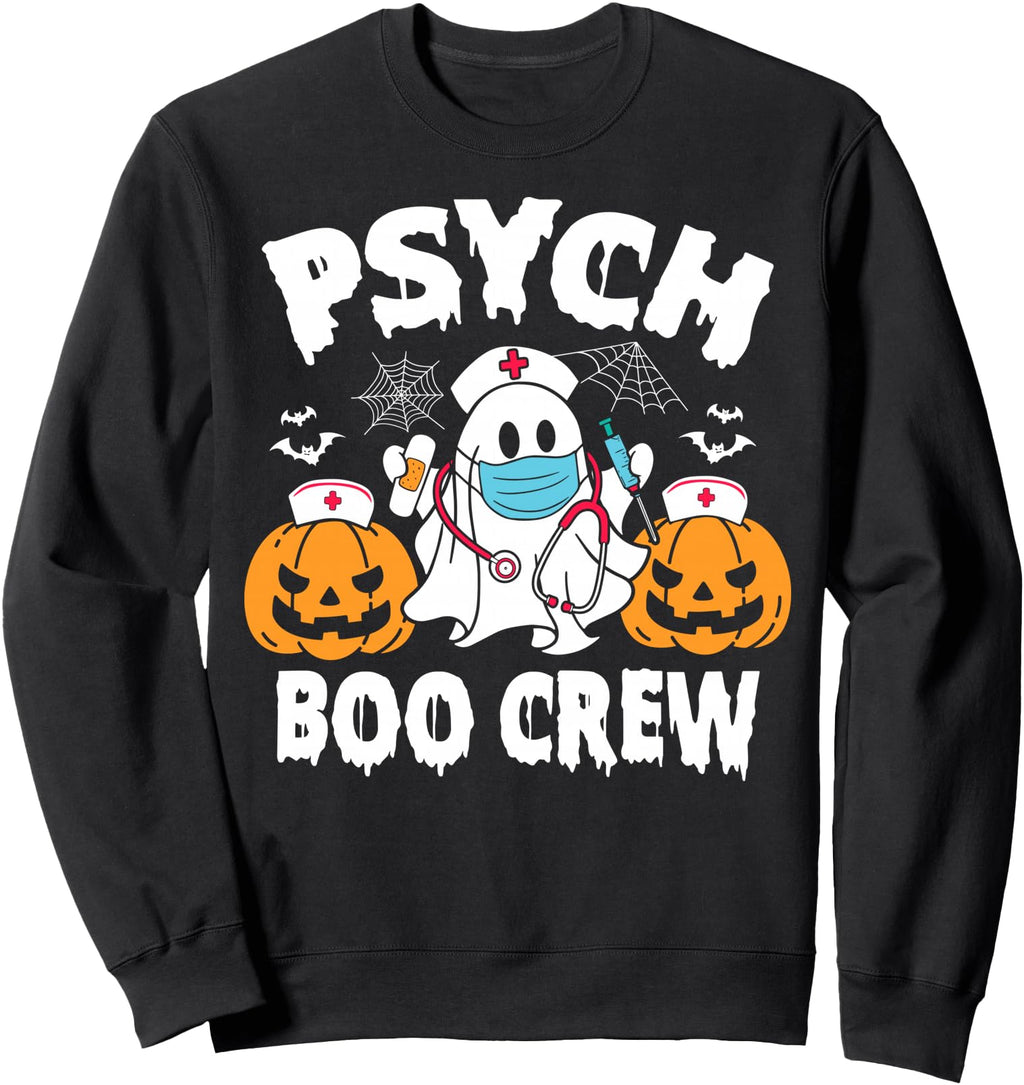 Psych Nurse Crew Halloween T-Shirt - Aesthetic Graphic Men Women - T-Shirt, Sweatshirt, Hoodie