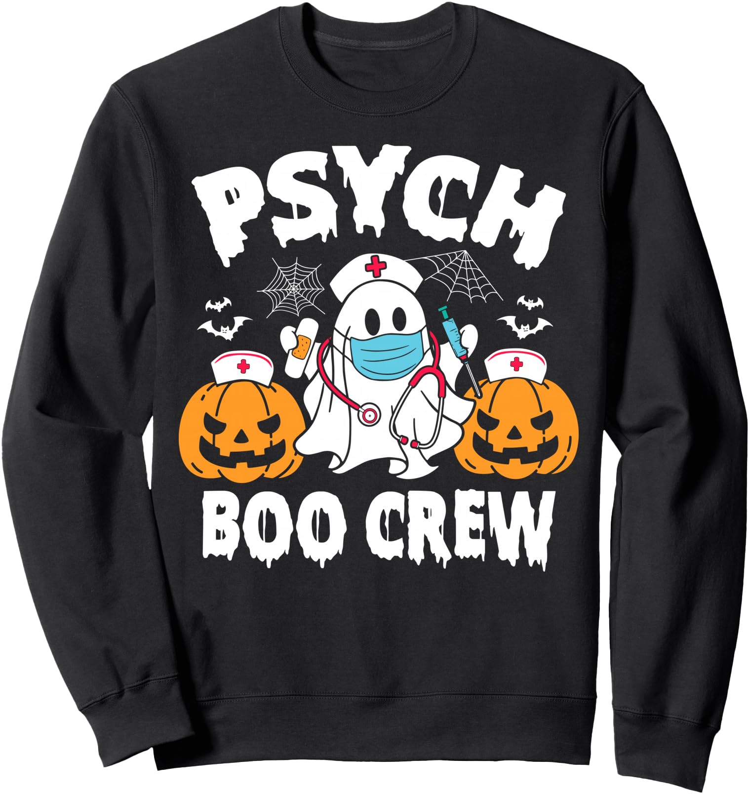 Psych Nurse Crew Halloween T-Shirt - Aesthetic Graphic Men Women - T-Shirt, Sweatshirt, Hoodie