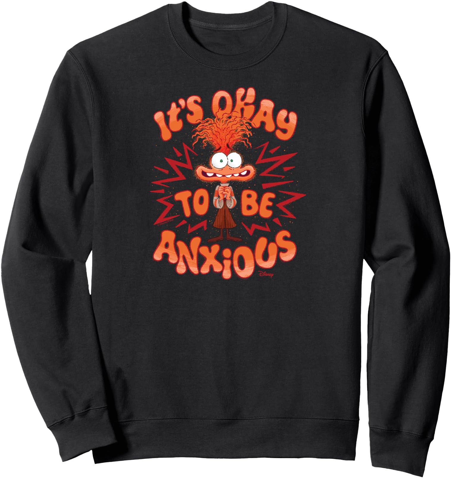 Authentic Inside Out 2 Anxiety Character Hoodie - Novelty Apparel Unisex - T-Shirt, Sweatshirt, Hoodie