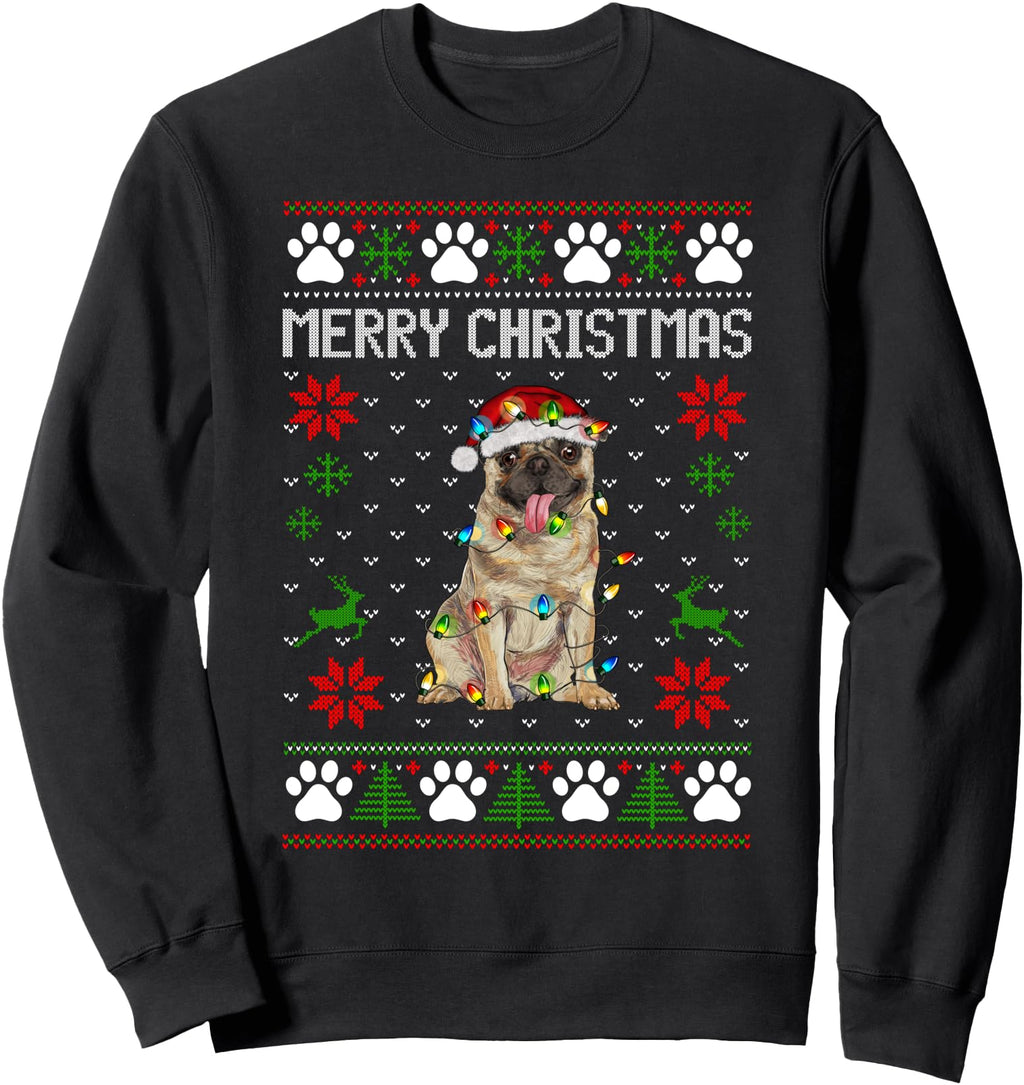 Pug Dog Mom Dad Squad Ugly Artist Hoodie - Fun Novelty Design Men Women - T-Shirt, Sweatshirt, Hoodie