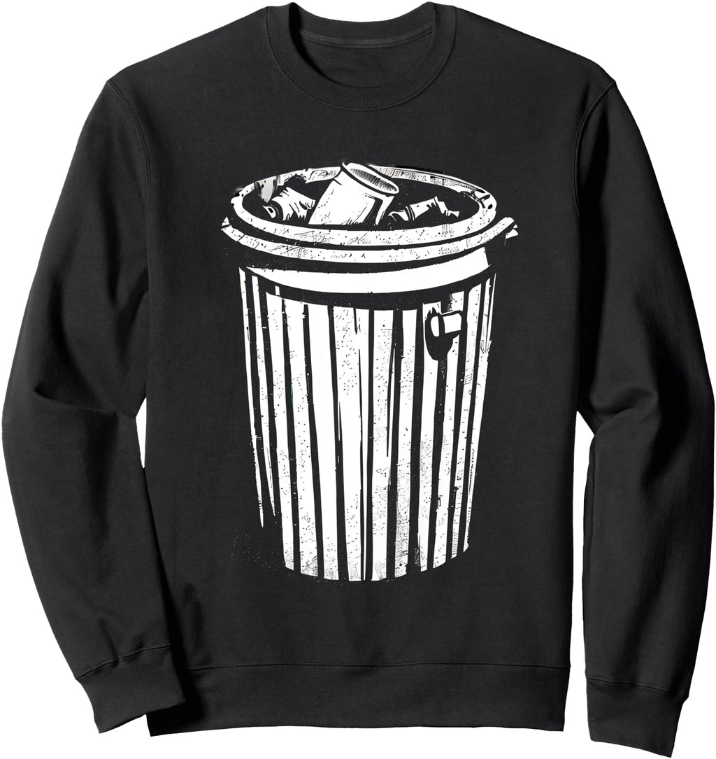 Original Trash Can Halloween Costume Garbage Hoodie - Graphic Print Unisex - T-Shirt, Sweatshirt, Hoodie