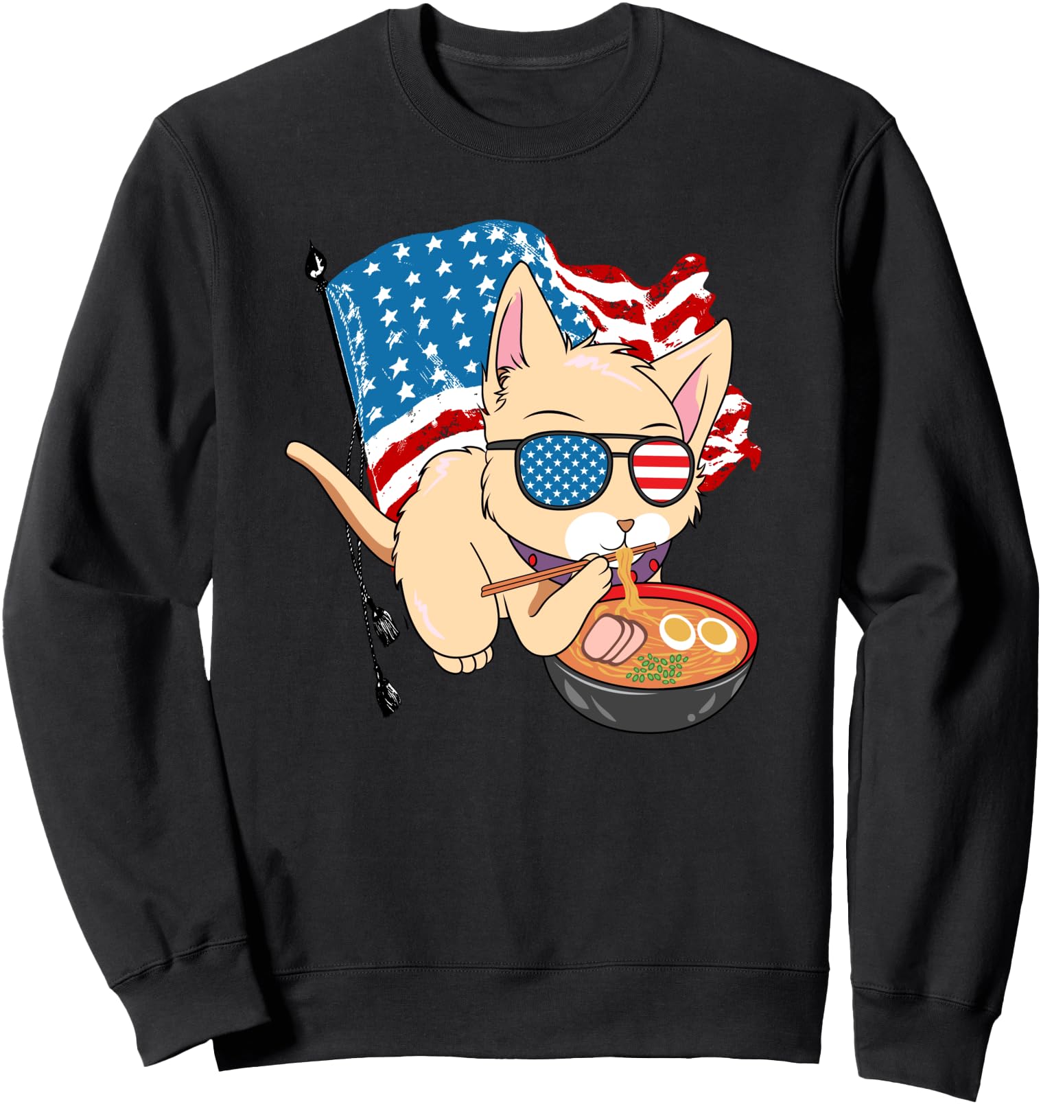 Exclusive 4Th July Us Flag Kawaii T-Shirt - Streetwear Style for Adults - T-Shirt, Sweatshirt, Hoodie