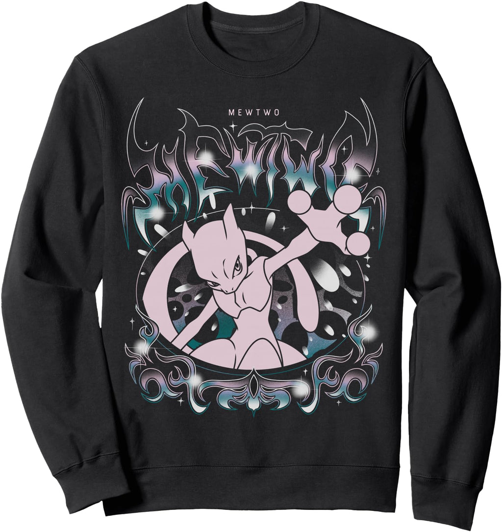 Handcrafted Pok Mon Mewtwo Grunge T-Shirt - Streetwear Style Men Women - T-Shirt, Sweatshirt, Hoodie