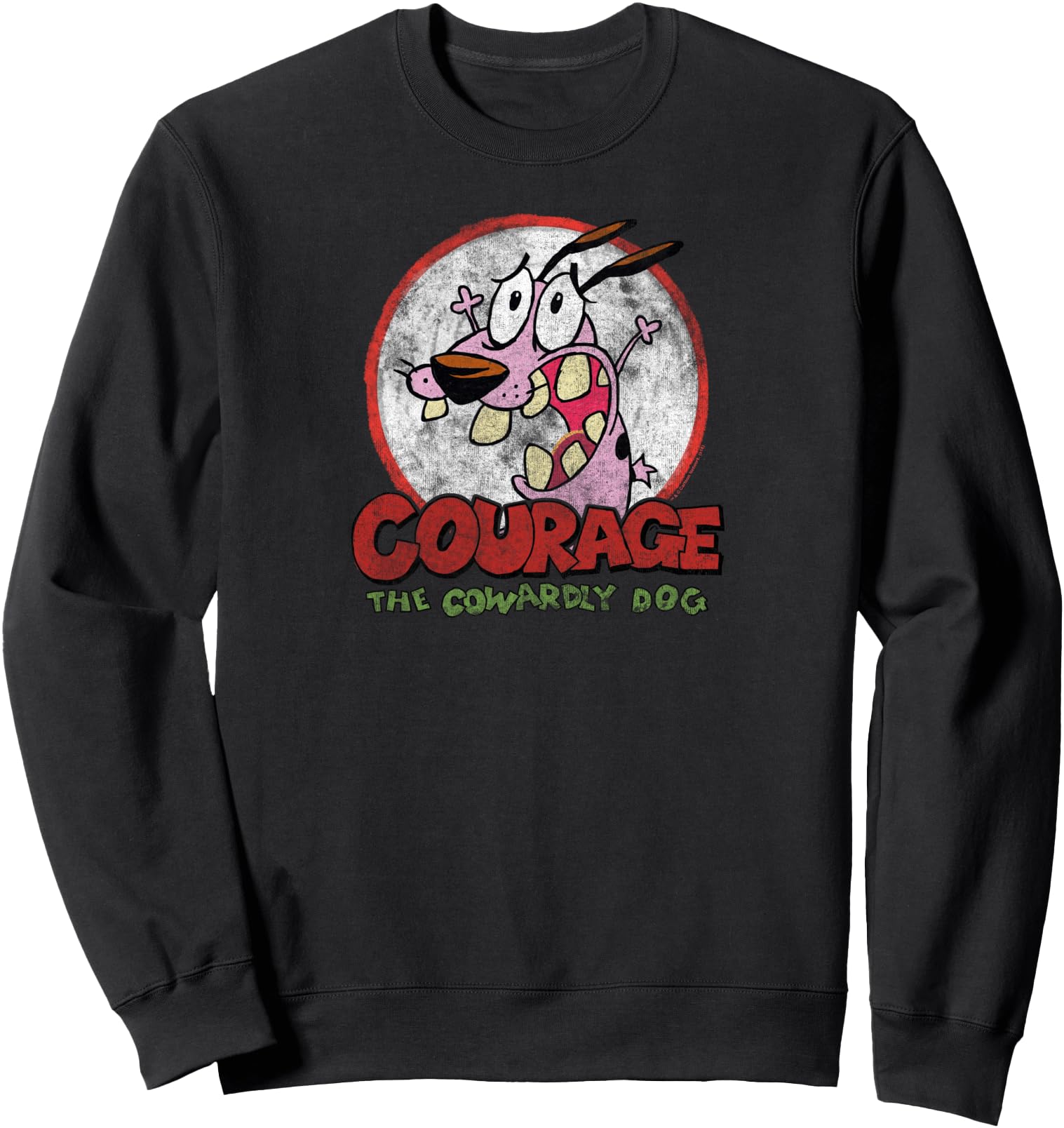 Authentic Courage Cowardly Dog Sweatshirt - Minimalist Print Unisex - T-Shirt, Sweatshirt, Hoodie