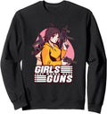 Authentic Guns Anime Artist Sweatshirt - Casual Everyday Wear Men Women - T-Shirt, Sweatshirt, Hoodie