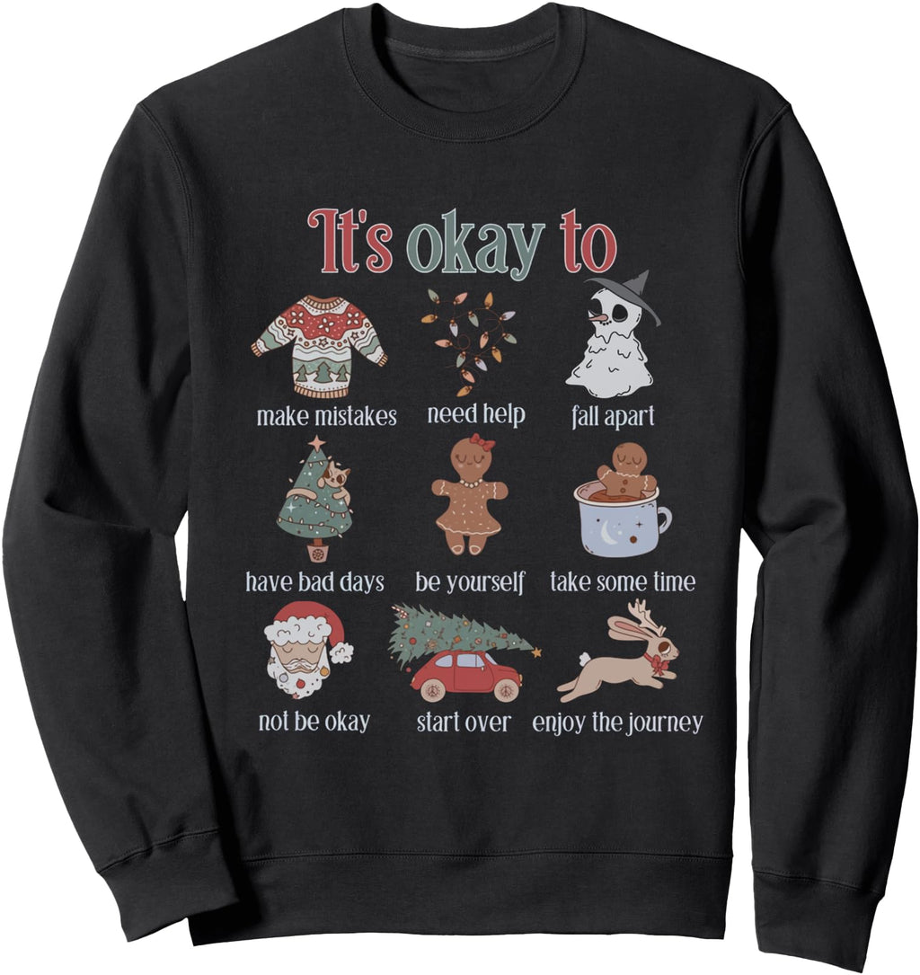 Mental Health It S Okay To Therapist T-Shirt - Minimalist Print Unisex - T-Shirt, Sweatshirt, Hoodie