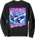 Eat Rich Whale 90S Orca Whale Yacht Hoodie - Minimalist Print for Adults - T-Shirt, Sweatshirt, Hoodie