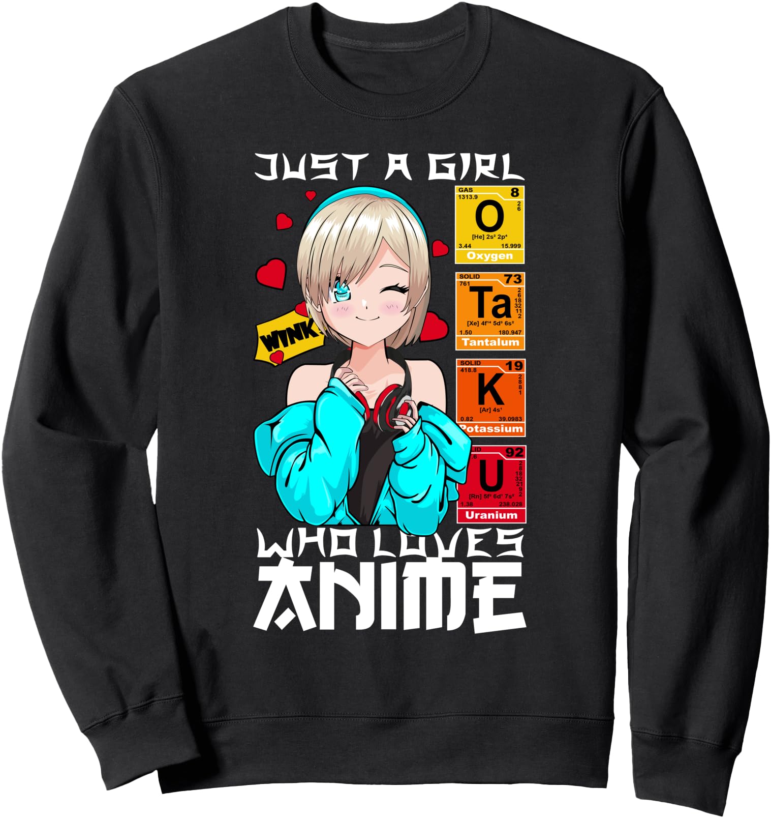 Exclusive Just Who Loves Anime Sweatshirt - Aesthetic Graphic for Adults - T-Shirt, Sweatshirt, Hoodie
