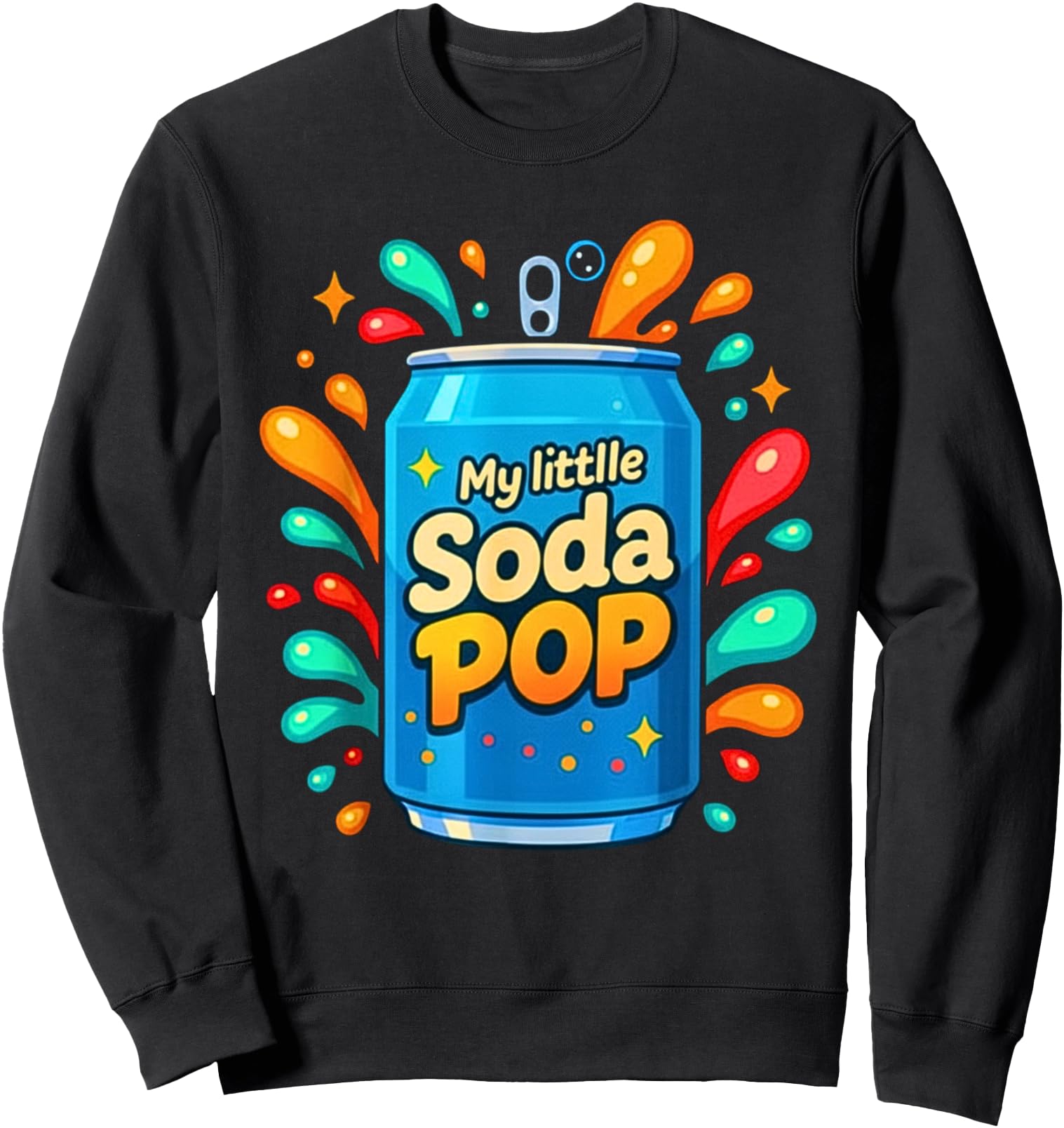 Handcrafted Soda Pop Cartoon Sweatshirt - Novelty Apparel for Adults - T-Shirt, Sweatshirt, Hoodie