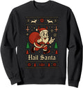 Authentic Hail Santa Ugly Holiday Sweatshirt - Unique Graphic Unisex - T-Shirt, Sweatshirt, Hoodie