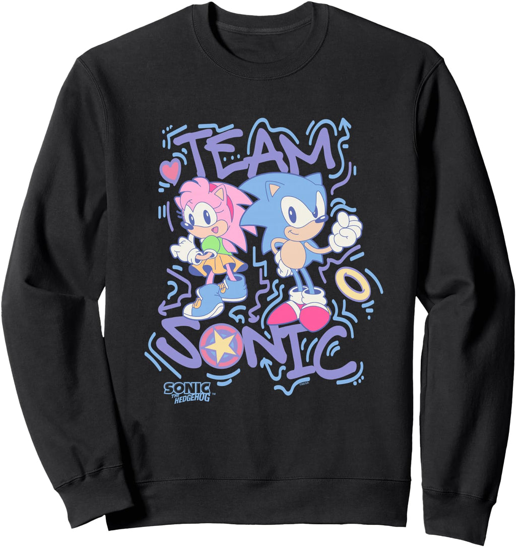 Authentic Sonic Hedgehog Team Sonic T-Shirt - Fun Novelty Design Unisex - T-Shirt, Sweatshirt, Hoodie