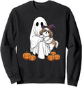 Ghost Shih Tzu Pumpkin Halloween Sweatshirt - Aesthetic Graphic Men Women - T-Shirt, Sweatshirt, Hoodie