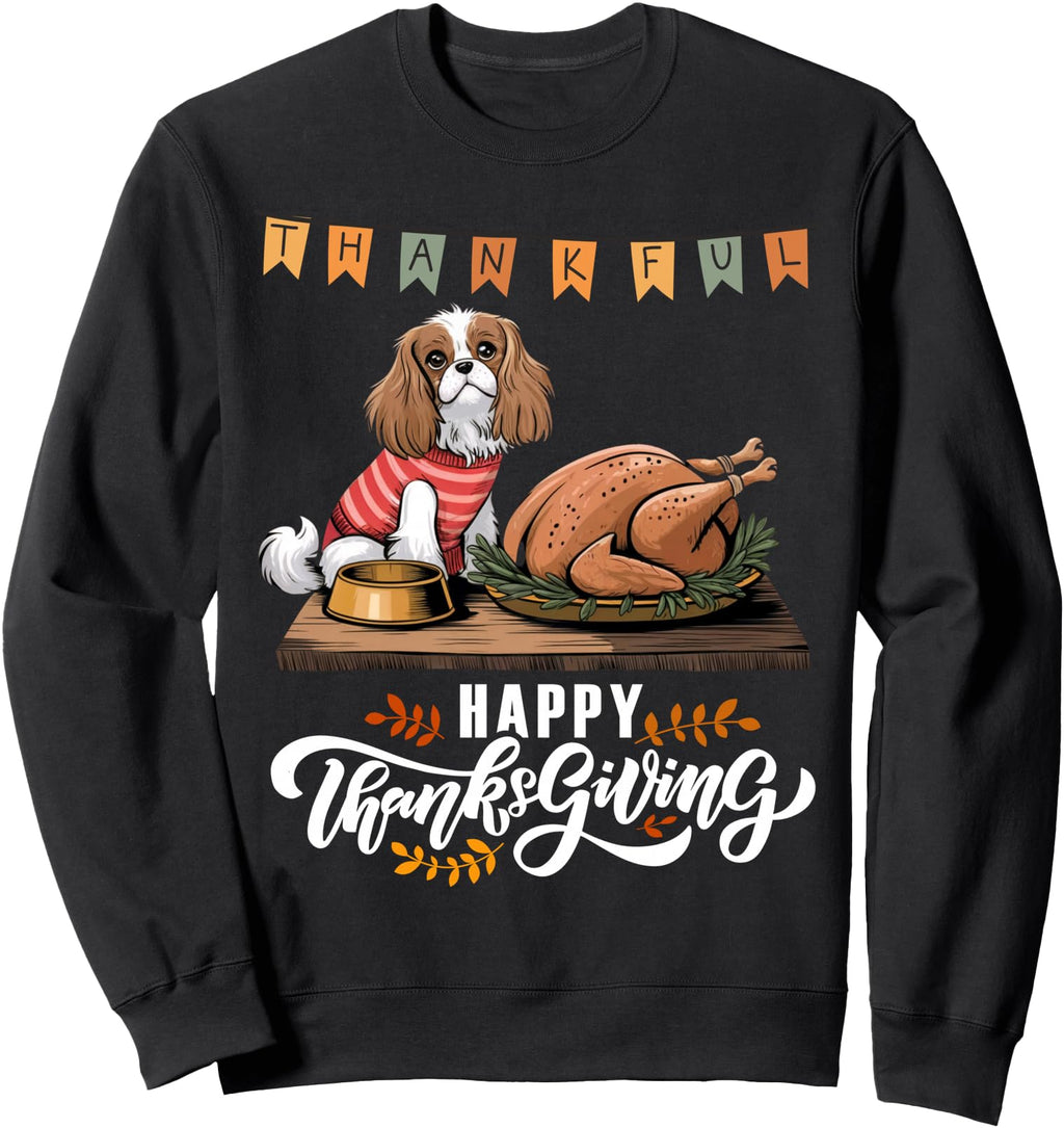 Original Thanksgiving Cavalier Sweatshirt - Aesthetic Graphic Men Women - T-Shirt, Sweatshirt, Hoodie