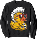 Authentic Punk Duck Rubber Duck Punk T-Shirt - Unique Graphic Unisex - T-Shirt, Sweatshirt, Hoodie