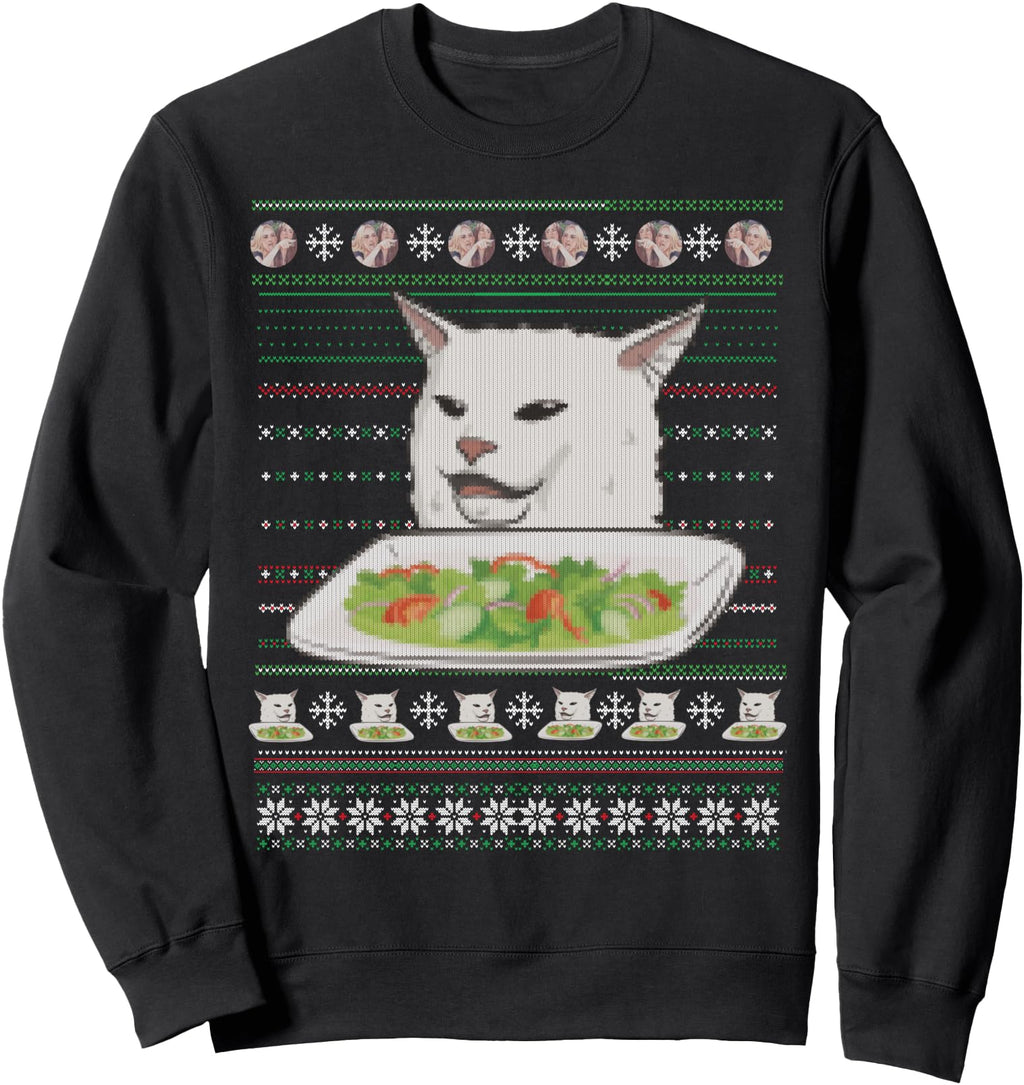 Yelling Smudge Cat Meme Ugly T-Shirt - Aesthetic Graphic for Adults - T-Shirt, Sweatshirt, Hoodie