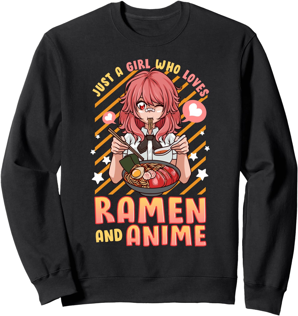 Just Who Loves Anime And Ramen Kawaii T-Shirt - Streetwear Style Men Women - T-Shirt, Sweatshirt, Hoodie