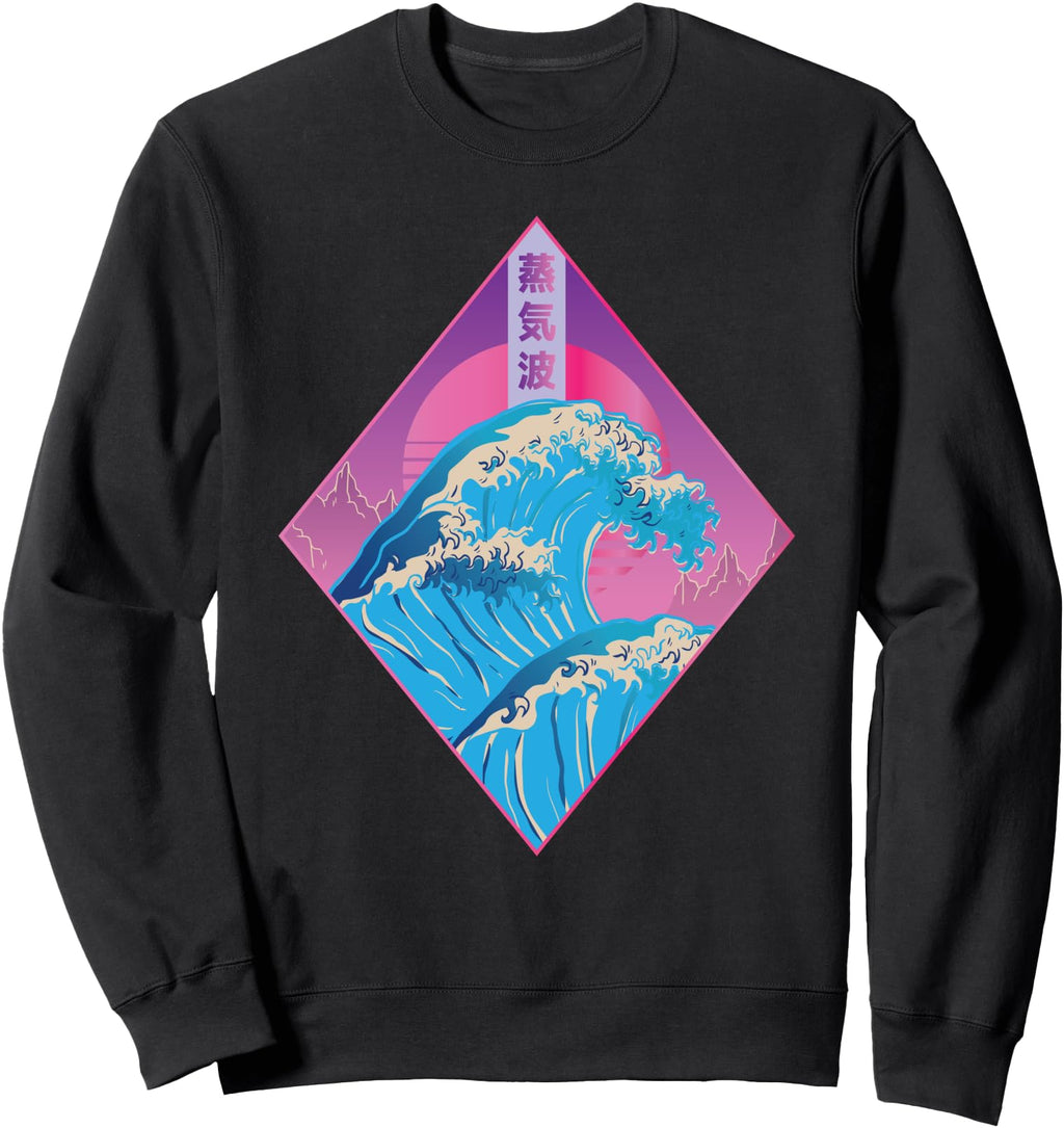 Authentic Vaporwave Synthwave 80 S Sweatshirt - Custom Art Print Unisex - T-Shirt, Sweatshirt, Hoodie