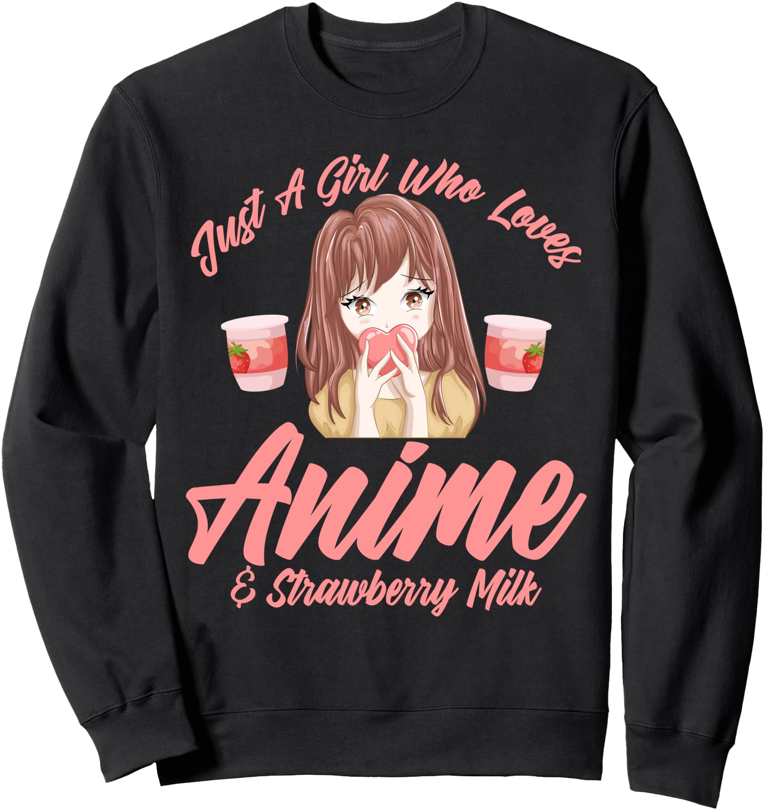 Handcrafted Kawaii Otaku Anime Sweatshirt - Unique Graphic for Adults - T-Shirt, Sweatshirt, Hoodie