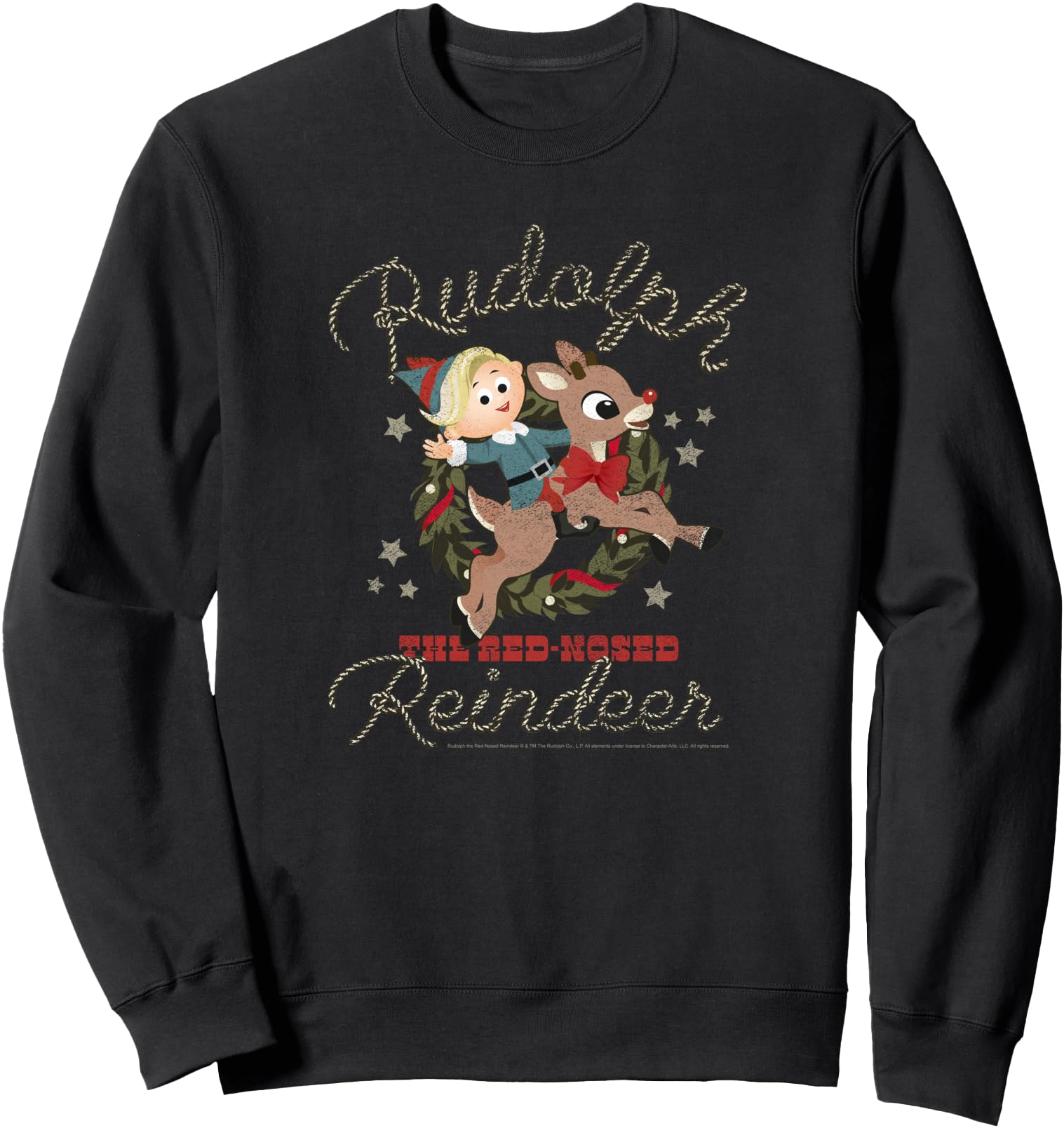 Rudolph And Hermey Country Western T-Shirt - Custom Art Print for Adults - T-Shirt, Sweatshirt, Hoodie