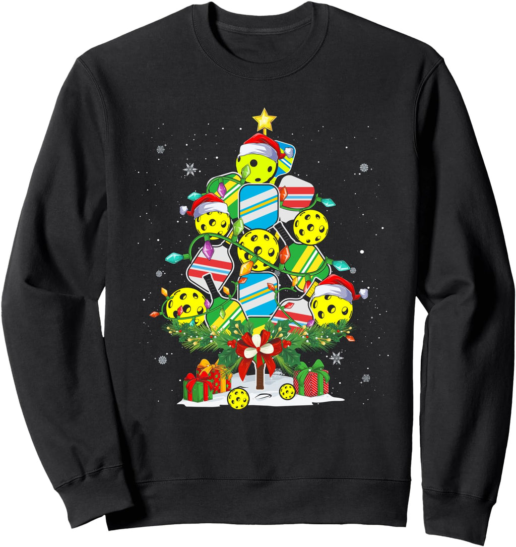 Handcrafted Pickleball Tree Sweatshirt - Fun Novelty Design Men Women - T-Shirt, Sweatshirt, Hoodie
