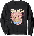 Original Axolotl Anime Eating Ramen T-Shirt - Casual Everyday Wear Unisex - T-Shirt, Sweatshirt, Hoodie
