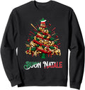 Buon Natale Italian Pasta Tree Rare T-Shirt - Minimalist Print for Adults - T-Shirt, Sweatshirt, Hoodie