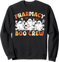 Exclusive Pharmacy Boo Crew Ghost Hoodie - Graphic Print Men Women - T-Shirt, Sweatshirt, Hoodie