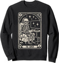 Gaming Skeleton Tarot Card Gamer Hoodie - Aesthetic Graphic Men Women - T-Shirt, Sweatshirt, Hoodie