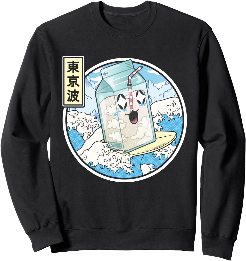 Authentic Surfing Milk Carton Sweatshirt - Novelty Apparel for Adults - T-Shirt, Sweatshirt, Hoodie