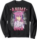 Original Anime Is My Dna Anime Otaku Hoodie - Graphic Print Men Women - T-Shirt, Sweatshirt, Hoodie