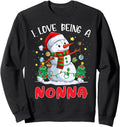 Authentic I Love Being Nonna Snowman T-Shirt - Graphic Print Men Women - T-Shirt, Sweatshirt, Hoodie
