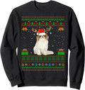 Authentic Reindeer Santa Hat Matching Sweatshirt - Novelty Apparel Unisex - T-Shirt, Sweatshirt, Hoodie