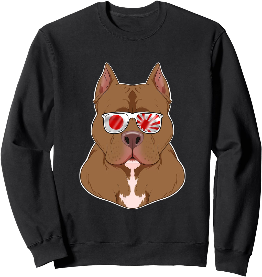 Handcrafted Pitbull Japan Sunglasses I Hoodie - Streetwear Style Men Women - T-Shirt, Sweatshirt, Hoodie