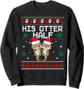 His Otter Half Ugly Couples Rare T-Shirt - Graphic Print Unisex - T-Shirt, Sweatshirt, Hoodie