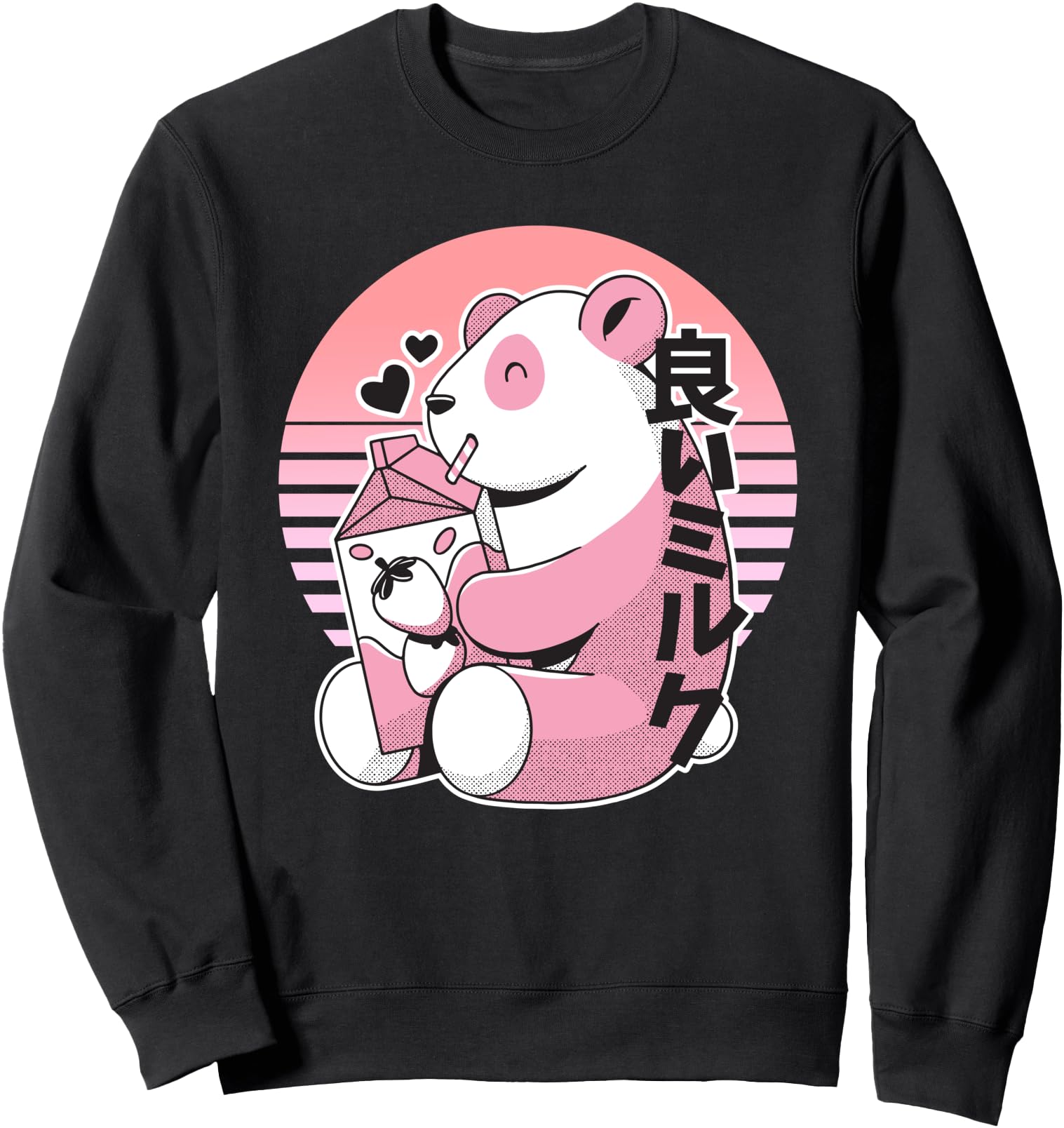 Authentic Panda Drinking Strawberry T-Shirt - Unique Graphic for Adults - T-Shirt, Sweatshirt, Hoodie