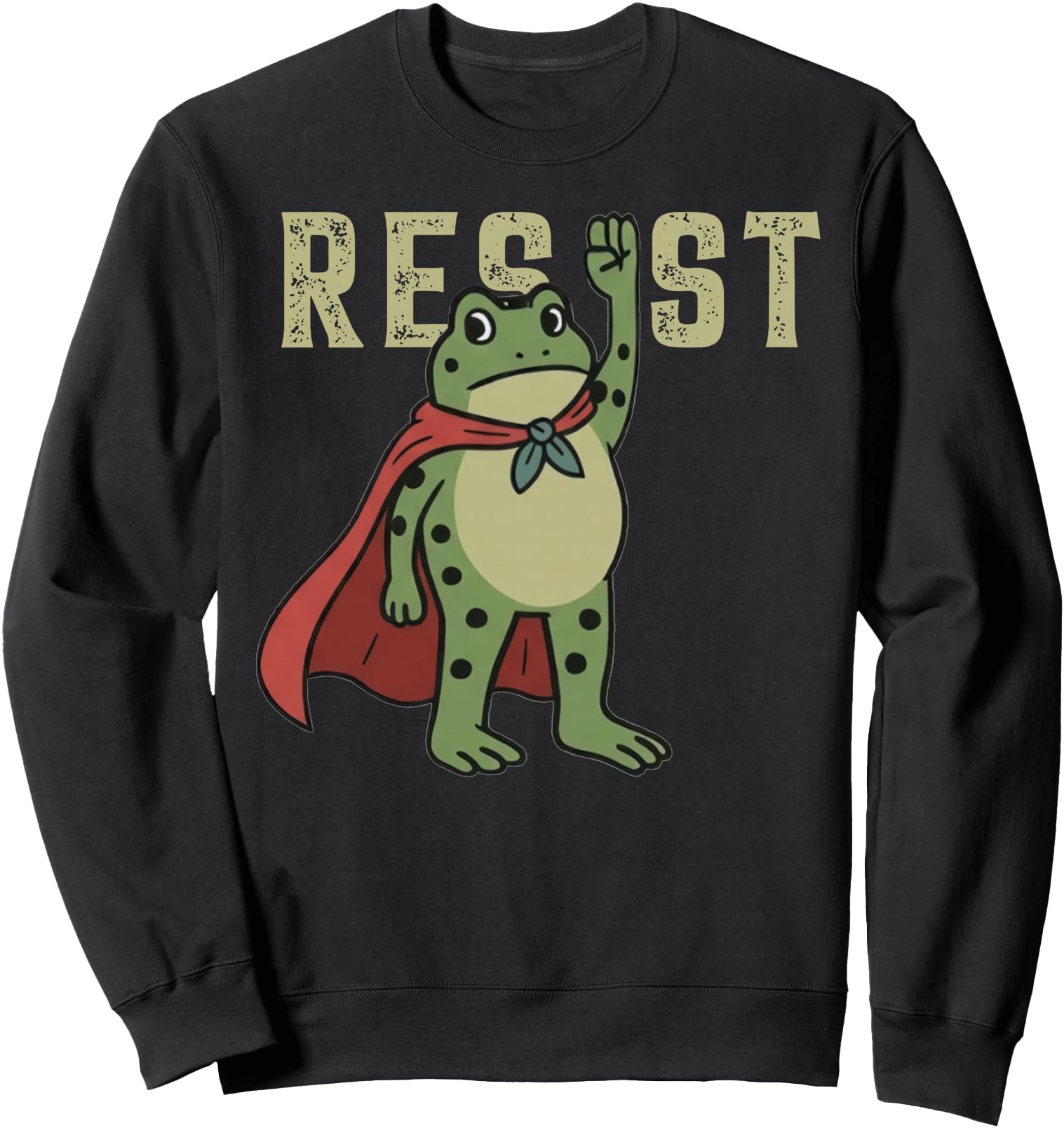 Resist Frog Portland Frog Protest Rare Hoodie - Novelty Apparel for Adults - T-Shirt, Sweatshirt, Hoodie