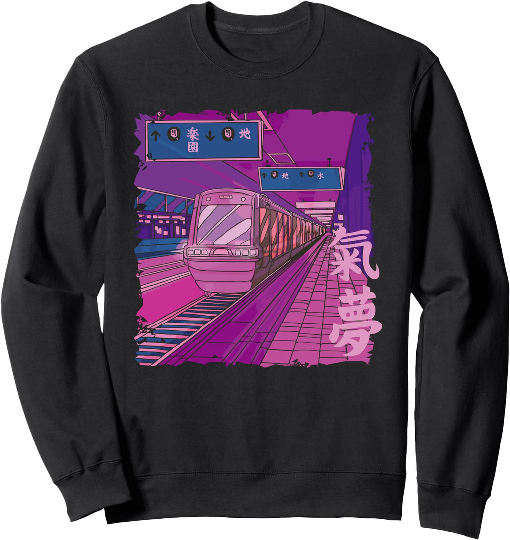 Authentic Japanese Train Station Japan Sweatshirt - Graphic Print Unisex - T-Shirt, Sweatshirt, Hoodie