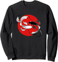 Koi Fish Japanese Yin Yang Hoodie - Trendy Graphic Men Women - T-Shirt, Sweatshirt, Hoodie