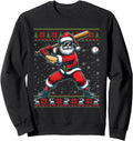 Santa Claus Playing Baseball Ugly Exclusive Hoodie - Trendy Graphic Unisex - T-Shirt, Sweatshirt, Hoodie