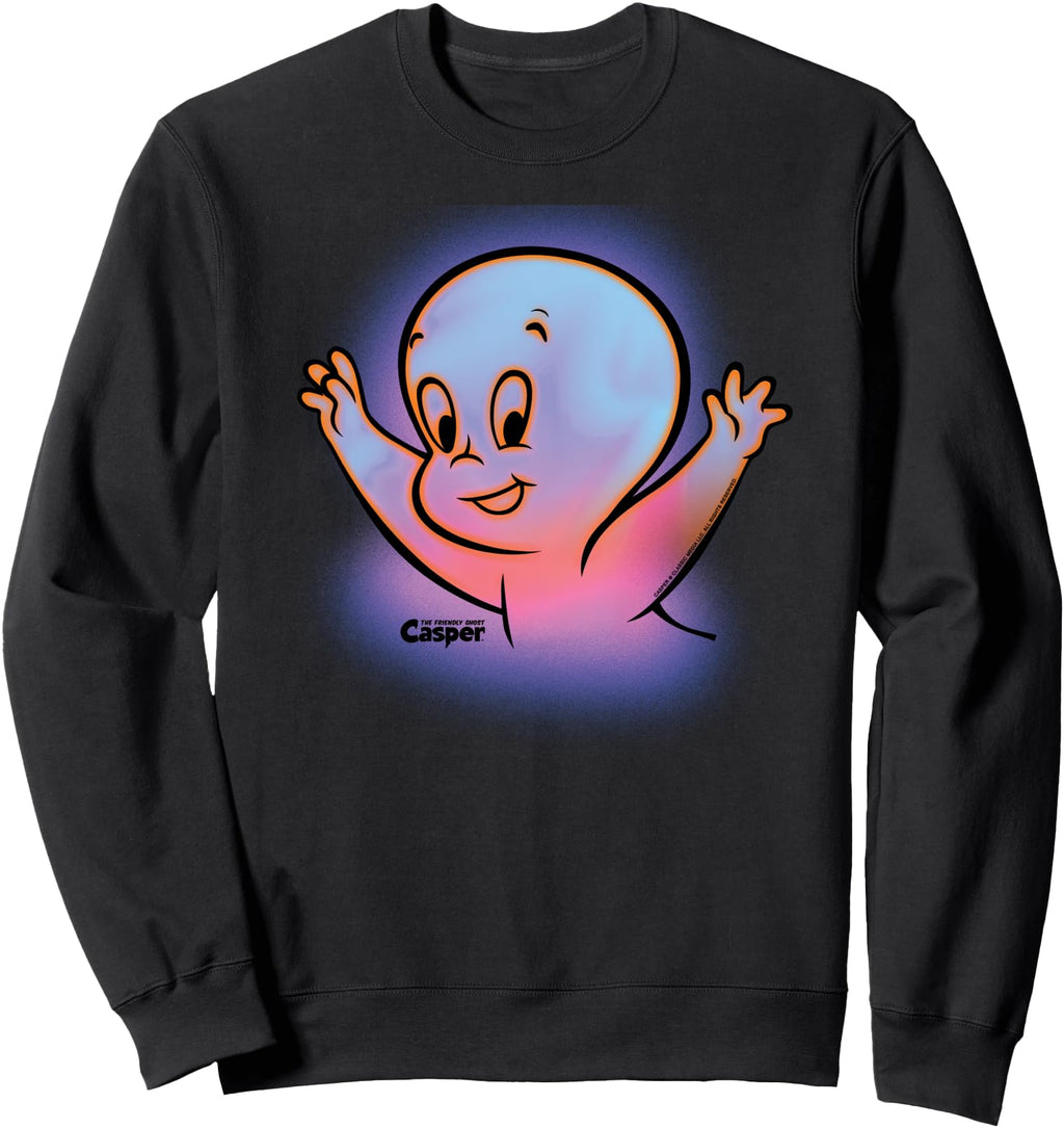 Casper Friendly Ghost Halloween Glow Hoodie - Trendy Graphic Unisex - T-Shirt, Sweatshirt, Hoodie